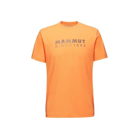 Męska koszulka funkcjonalna Mammut Trovat T-Shirt Men Logo Tangerine