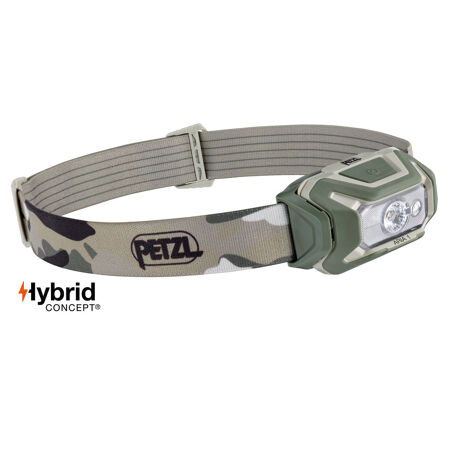 Lanternă frontală Petzl ARIA 1 RGB Hybrid 350 lm Army