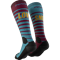 Skialpové ponožky Dynafit Free Touring Graphic Socks Burgundy