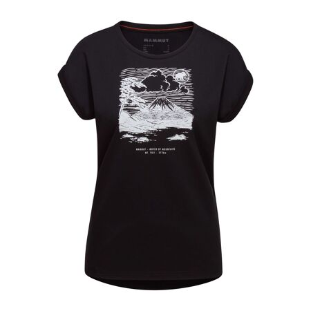 Tricou de drumeție Mammut Mountain T-Shirt Women Fujiyama pentru femei Black