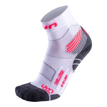 Dámské běžecké ponožky UYN Challenge Trail Running Socks White Coral