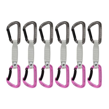 Mammut Workhorse Keylock 12 cm 6-Pack Quickdraws Grey-Pink