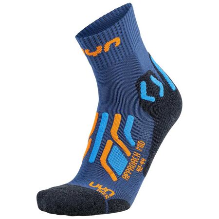 Pánské ponožky UYN Trekking Approach Mid Socks  Blue-Orange
