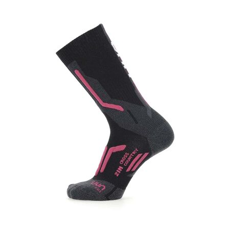 Damskie skarpetki do narciarstwa biegowego UYN Lady Ski Cross Country 2in Socks Black