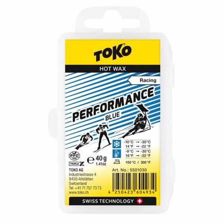 Wosk uniwersalny TOKO Base Performance Hot Wax Blue 40g