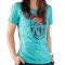 Tricou de drumeție Dynafit Graphic Cotton pentru femei Brittany Blue