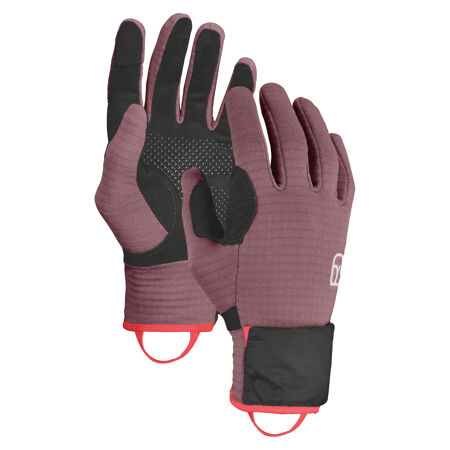 Mănuși Ortovox Fleece Grid Cover Glove pentru femei Mountain Rose