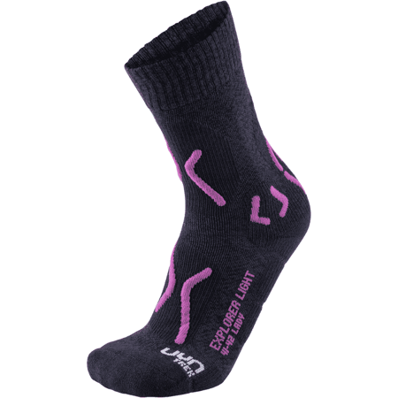 Dámské turistické ponožky UYN Explorer Light Trekking Socks Charcoal