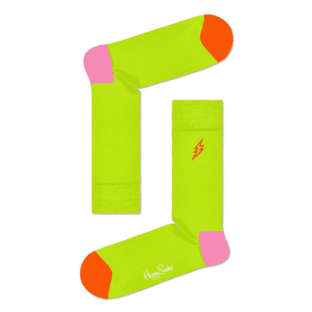 Ponožky Happy Socks Embroidery Flash Green