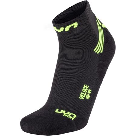 Pánske bežecké ponožky UYN Veloce Running Socks Black - Yellow