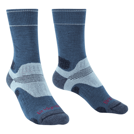 Dámske turistické ponožky Bridgedale Hike MW Merino Performance Blue Sky