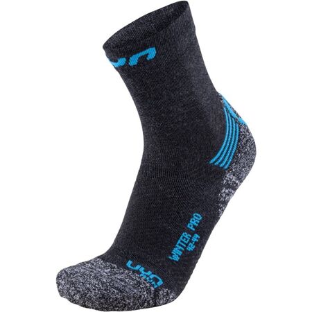 Męskie skarpety do biegania UYN Winter Pro Run Socks Anthracite